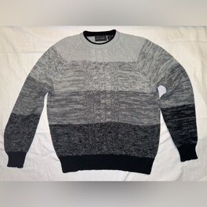 Vintage Sweater Graphix Men's Gray Gradient Sweater size XL